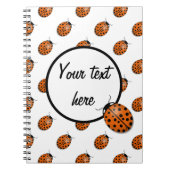 Ladybug in sinaasappel notitieboek (Voorkant)