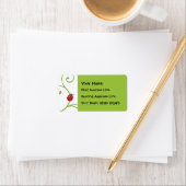 Ladybug in wijn etiket (Insitu)