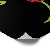 Ladybug in wijn poster (Hoek)