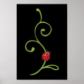 Ladybug in wijn poster (Voorkant)