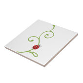 Ladybug in wijn tegeltje (Zijkant)