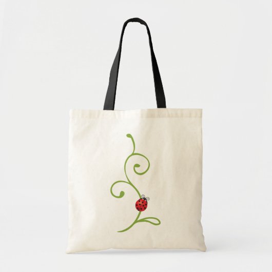 Ladybug in wijn tote bag (Voorkant)