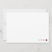 Ladybug Invitation for Kind Birthday of Baby showe Kaart (Achterkant)