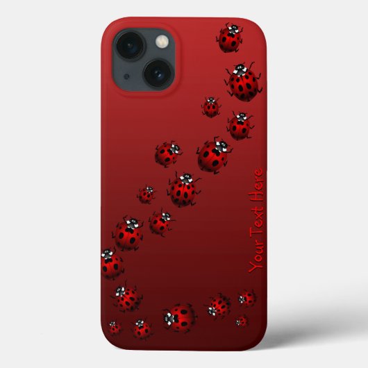 Ladybug iPhone 13 Hoesje Lady Bird Smartphone Hoes (Achterkant)