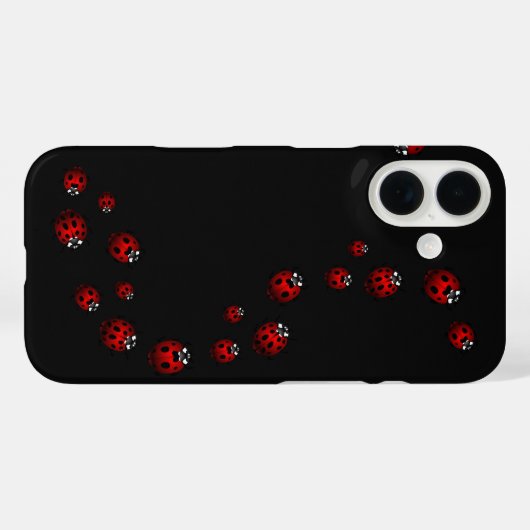 Ladybug iPhone Case Lady Bird iPhone 4 Case Gifts (Achterkant (horizontaal))