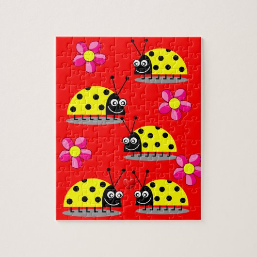 Ladybug Jigzaag Puzzle Legpuzzel (Verticaal)
