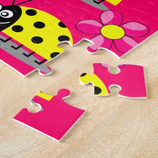 Ladybug Jigzaag Puzzle Legpuzzel (Zijkant)