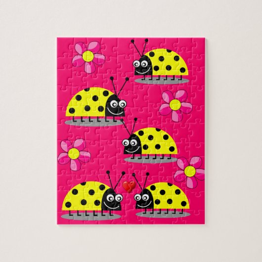 Ladybug Jigzaag Puzzle Legpuzzel (Verticaal)