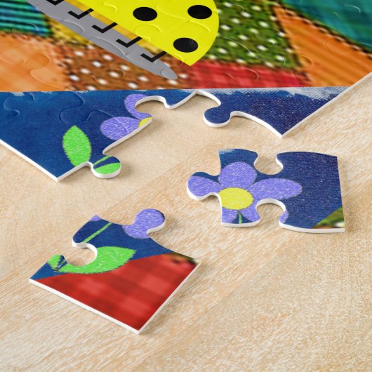 Ladybug Jigzaag Puzzle Legpuzzel (Zijkant)