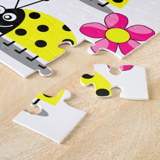 Ladybug Jigzaag Puzzle Legpuzzel (Zijkant)