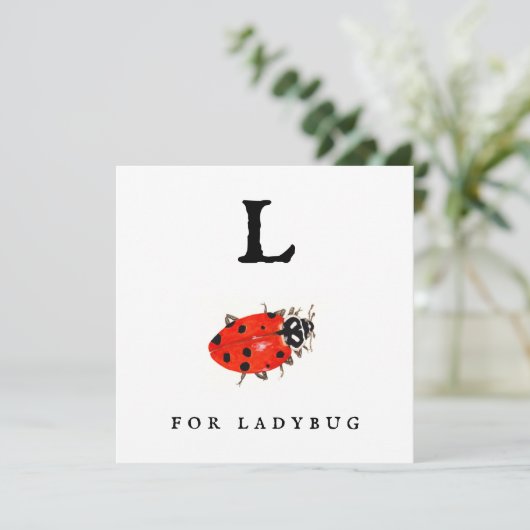 Ladybug Kaart (Staand voorkant)