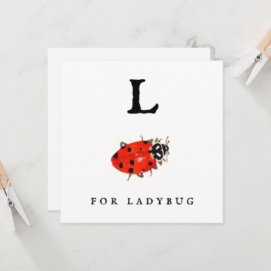 Ladybug Kaart (Voorkant / Achterkant in situ)