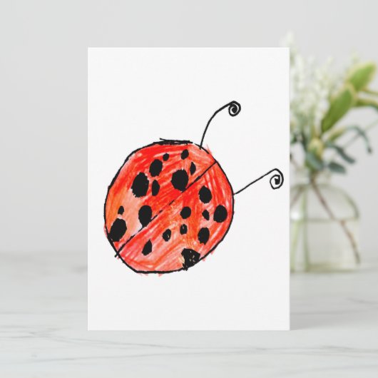 Ladybug Kaart (Staand voorkant)