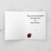 Ladybug Kaart Custom Ladybug Art Kaart - Aangepast (Binnen)