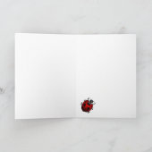 Ladybug Kaart Custom Ladybug Art Kaart - Blank (Binnen)