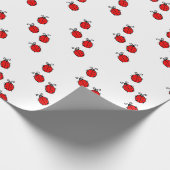 LadyBug Kantoor Home personaliseer de bestemming Cadeaupapier (Hoek)