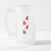 LadyBug Kantoor Home personaliseer de bestemming Matglas Bierpul (Links)