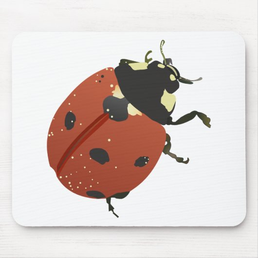 LadyBug Kantoor Home personaliseer de bestemming Muismat (Voorkant)