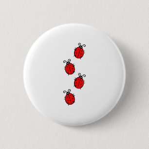 LadyBug Kantoor Home personaliseer de bestemming Ronde Button 5,7 Cm