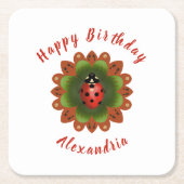 Ladybug Kartonnen Onderzetters (Voorkant)