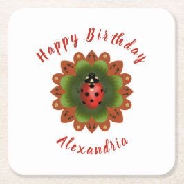 Ladybug Kartonnen Onderzetters