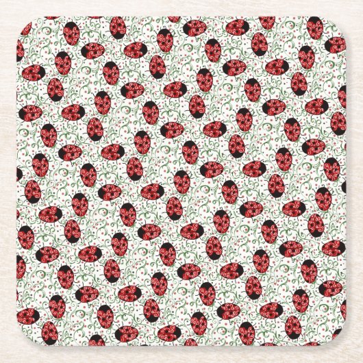 Ladybug Kartonnen Onderzetters (Voorkant)