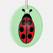 Ladybug Keramisch Ornament (Rechts)