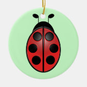 Ladybug Keramisch Ornament (Voorkant)