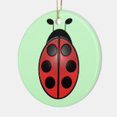 Ladybug Keramisch Ornament (Links)