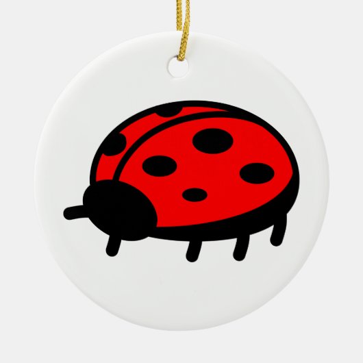 Ladybug Keramisch Ornament (Voorkant)