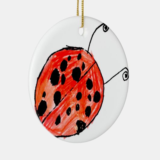 Ladybug Keramisch Ornament (Rechts)