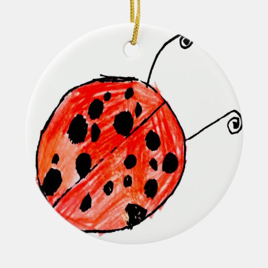 Ladybug Keramisch Ornament (Voorkant)