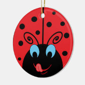 Ladybug Keramisch Ornament (Links)