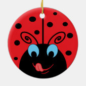 Ladybug Keramisch Ornament (Achterkant)