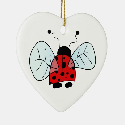 Ladybug Keramisch Ornament (Rechts)