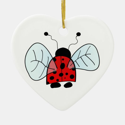 Ladybug Keramisch Ornament (Voorkant)