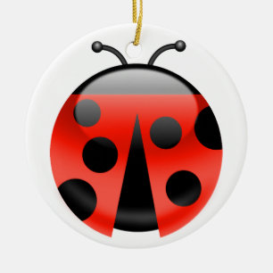 LadyBug Keramisch Ornament