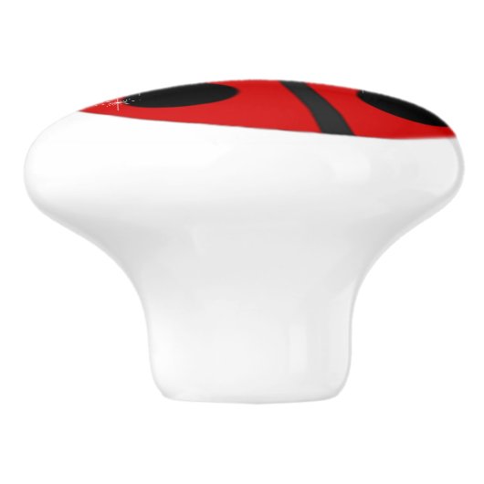 Ladybug Keramische Knop (Zijkant)