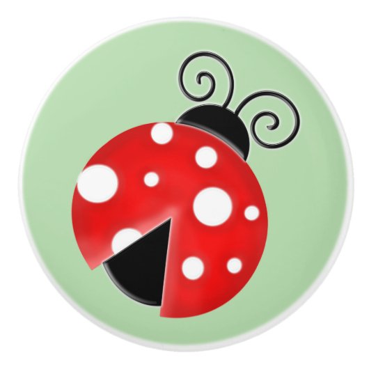 ladybug keramische knop (Voorkant)