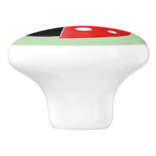 ladybug keramische knop (Zijkant)