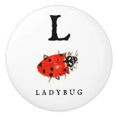 Ladybug Keramische Knop (Voorkant)