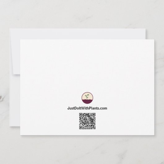 Ladybug Kerst Kaart (Achterkant)