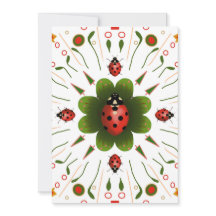 Ladybug Kerst Kaart