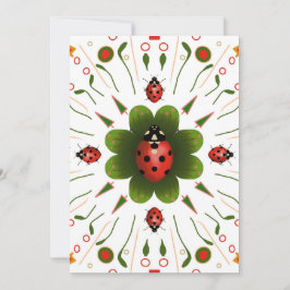 Ladybug Kerst Kaart
