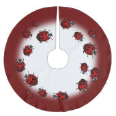 Ladybug kerstboom Skirt Ladybird Holiday Deco Kerstboom Rok (Voorkant)