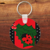 Ladybug kerstsleutelhanger sleutelhanger (Voorkant)