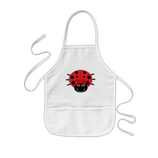 Ladybug Kinder Apron Schort