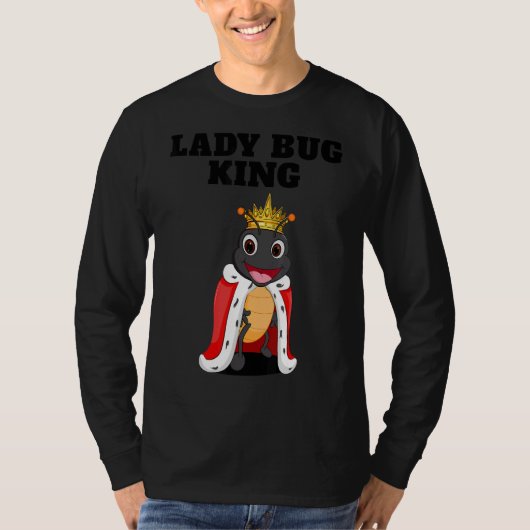 Ladybug King Boys Ladybug Mannen Ladybug T-shirt (Voorkant)