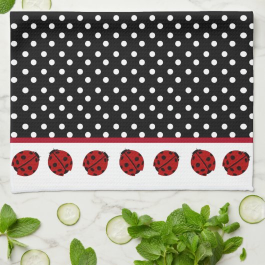 Ladybug Kitchen Towel Theedoek (Gevouwen)