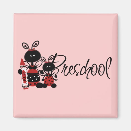 Ladybug kleuterschool Tshirts en geschenken Magneet (Voorkant)